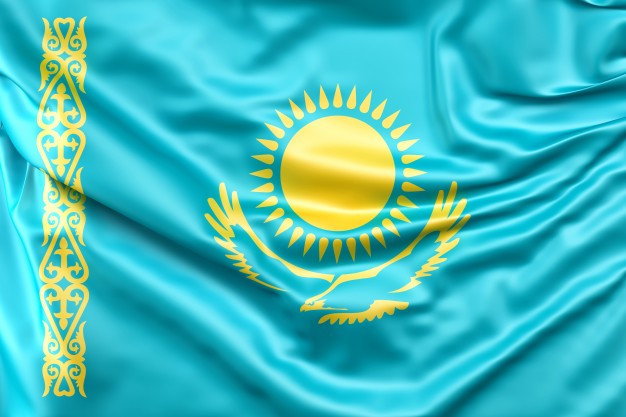 flag of kazakhstan
